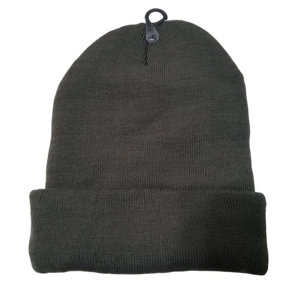 WILD‎ WEAR Unisex Cuffed Skull Knit Winter Hat Cap In Gray - Picture 2 of 6